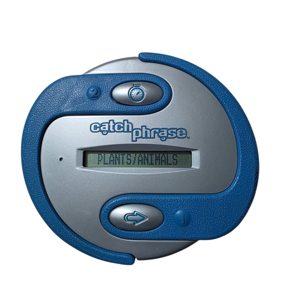 Hasbro Catch Phrase Handheld Electronic Game Original Edition 2000 Tested Blue